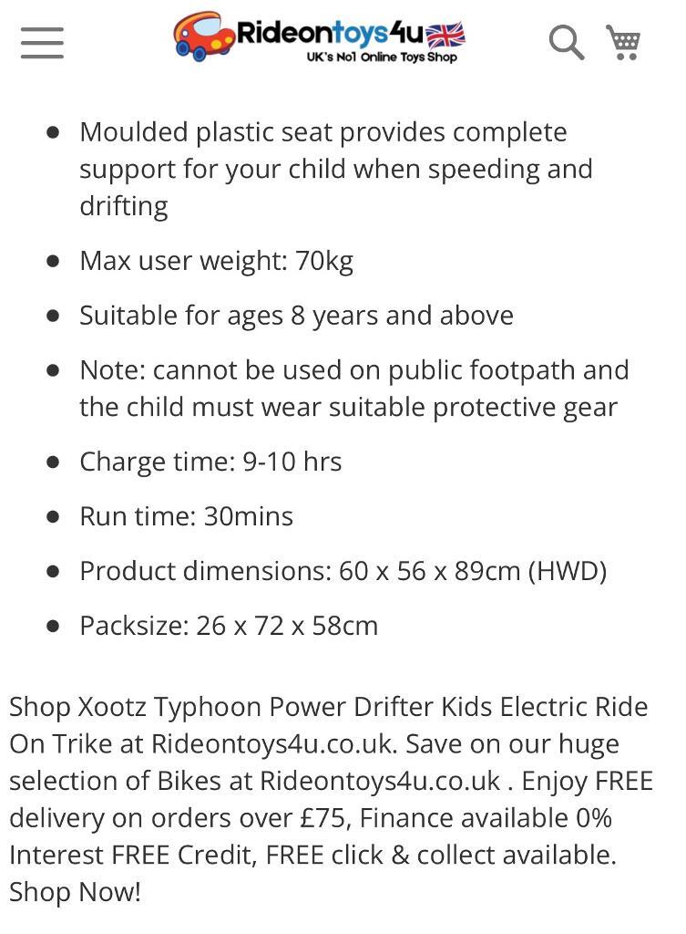 Xootz drift trike | in Teignmouth 